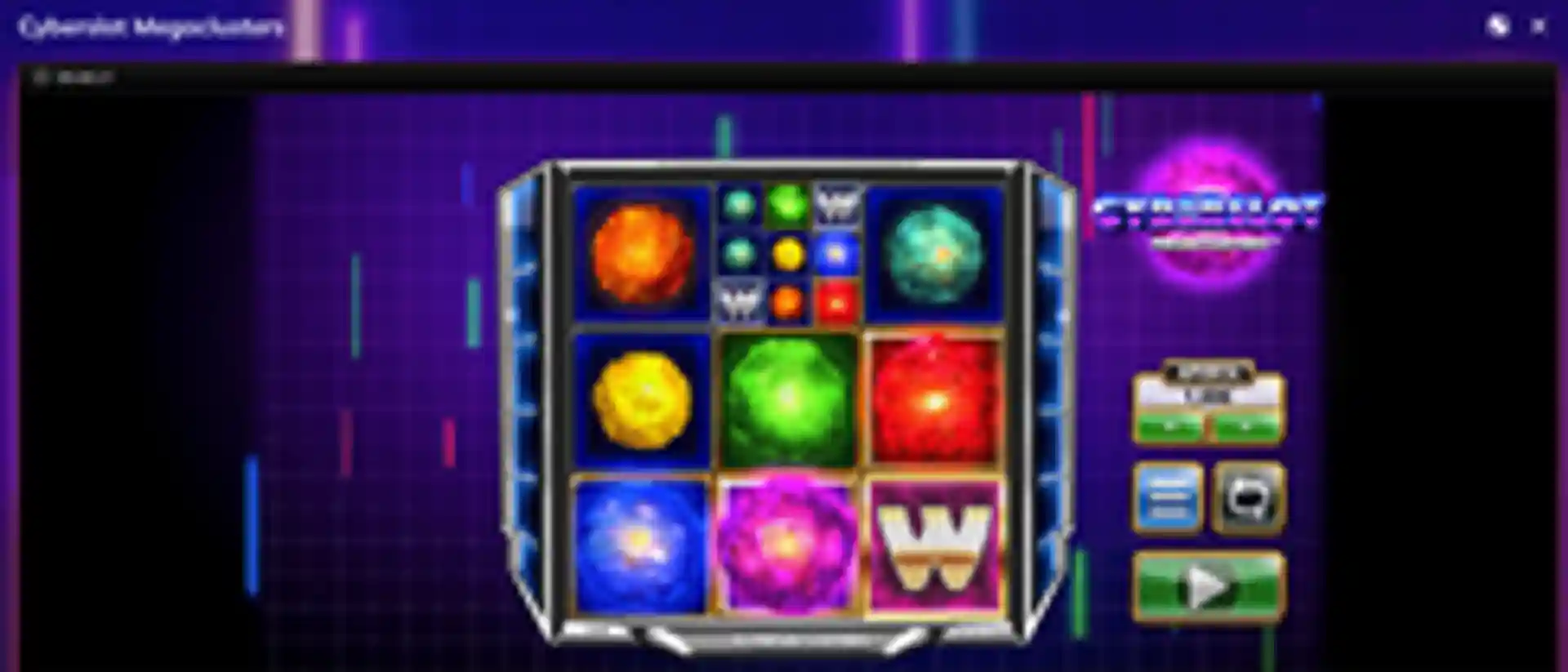 cyberslot-megaclusters-gameplay
